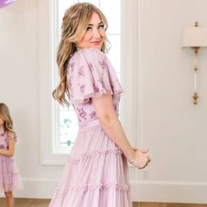Ivy City Co ANASTASIA DRESS IN MAUVE